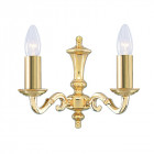 Applique 2 ampoules séville, en laiton antique