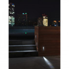 Applique 3000k micenas line, aluminium et verre, gris