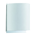 Applique adjustable wall, en chrome avec abat-jour blanc