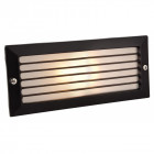 Applique brick avec grille, noir