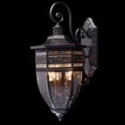Applique d'extérieur laiton street 3 ampoules 30 cm