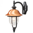 Applique d'extérieur noire street 1 ampoule 33 cm