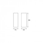 Applique de jardin karen h350 2 ampoules