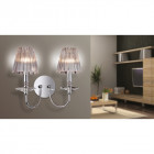 Applique grace, chrome et verre