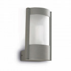 Applique hebe, aluminium et polycarbonate, gris