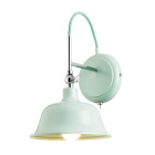 Applique laughton, chrome et vert clair