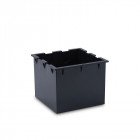 Applique led 20w micenas, aluminium et verre, gris