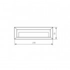 Applique led extérieur rectangulaire - 1,7 watt - IP65 - Couleur eclairage - Blanc froid