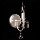 Applique murale argentée classic 1 ampoule 17 cm