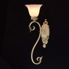 Applique murale beige country 1 ampoule 22 cm