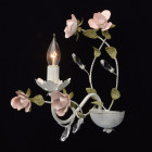 Applique murale blanche flora 1 ampoule 25 cm