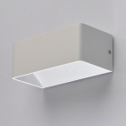 Applique murale blanche techno 1 ampoule 10.5 cm