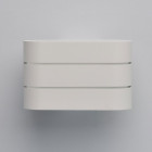 Applique murale blanche techno 2 ampoules 9 cm