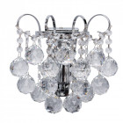 Applique murale chromée crystal 1 ampoule 15 cm