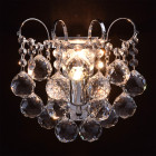 Applique murale chromée crystal 1 ampoule 15 cm