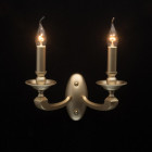 Applique murale dorée neoclassic 2 ampoules 19 cm
