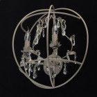 Applique murale grise loft 2 ampoules 22 cm
