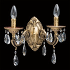 Applique murale laiton classic 2 ampoules 28 cm