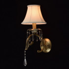 Applique murale laiton elegance 1 ampoule 20 cm