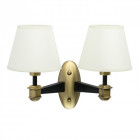 Applique murale laiton neoclassic 2 ampoules 22 cm