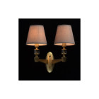 Applique murale laiton neoclassic 2 ampoules 33 cm