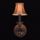 Applique murale marron country 1 ampoule 24 cm