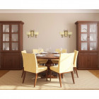 Applique murale marron country 2 ampoules 23 cm