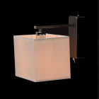 Applique murale noire megapolis 1 ampoule 20 cm