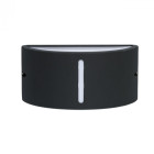 Applique murale noire street 1 ampoule 13 cm