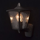 Applique murale noire street 1 ampoule 24 cm