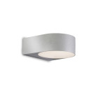 Applique nemesis, aluminium et verre, gris