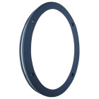 Applique outdoor & porch 28 cm, en fonte d'aluminium noire et polycarbonate