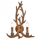 Applique stag, résine, 2 ampoules