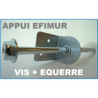 Appui pour Efimur 94 mm tapée de 160 mm Efisol (vis + équerre)