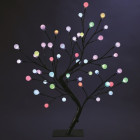 Arbre de noël boules multicolores 48 led
