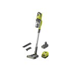 Aspirateur balai ryobi - rsv18-120g - 18v oneplus brushless - 500ml - 1 batterie 2.0ah - 1 chargeur rapide