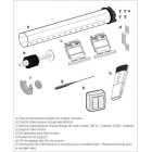 KIT NICE Axe Motorisé Filaire pour volet roulant TABLIER H2500XL2200 MAXI 55KGS - ET30F