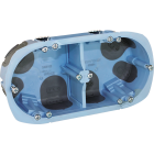 Boîte d'encastrement étanche à l'air XL Air'métic Eur'Ohm 2 postes Diam. 67 prof. 40mm - EUROHM - 52064