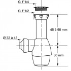 B resist - 405046 - siphon universel pour évier 125-170mm