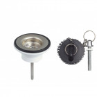 B resist - 405329 - bonde pour lavabo avec bouchon à chainette