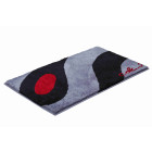 Tapis de salle de bain colani 35 gris / noir 80 x 140 cm