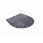 Tapis de salle de bain curts gris housse pour abattant wc 47 x 50 cm