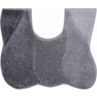 Tapis de salle de bain curts gris contour wc 50 x 60 cm