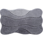 Tapis de salle de bain curts 60 x 100 cm gris