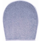 Tapis de salle de bain duna gris housse pour abattant wc 47 x 50 cm