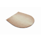 Tapis de salle de bain moon beige housse pour abattant wc 47 x 50 cm