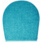 Tapis de salle de bain wings turquoise housse pour abattant wc 47 x 50 cm