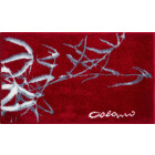 Tapis de salle de bain colani 23 rouge 60 x 100 cm
