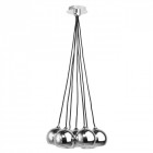 Suspension 7 boules chromées
