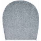 Tapis de salle de bain barcelona gris housse pour abattant wc 47 x 50 cm